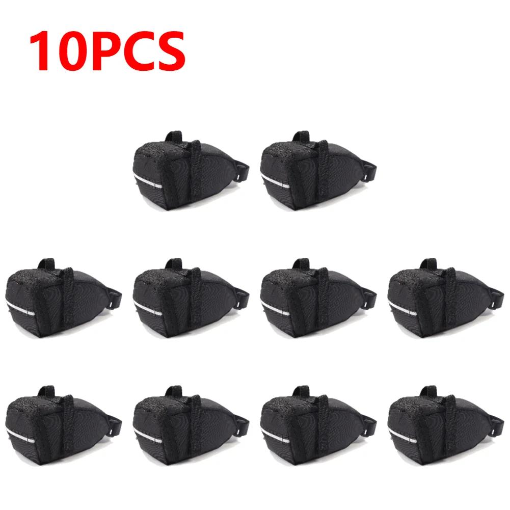 1-10pcs 1L Bicycle Saddle Bag Rainproof Portable Storage Bag Polyester Fiber Rear Seat Bag Splash Cycling Accessories Hot Sale