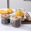 Small Round Glass Storage Jars (Set of 5)