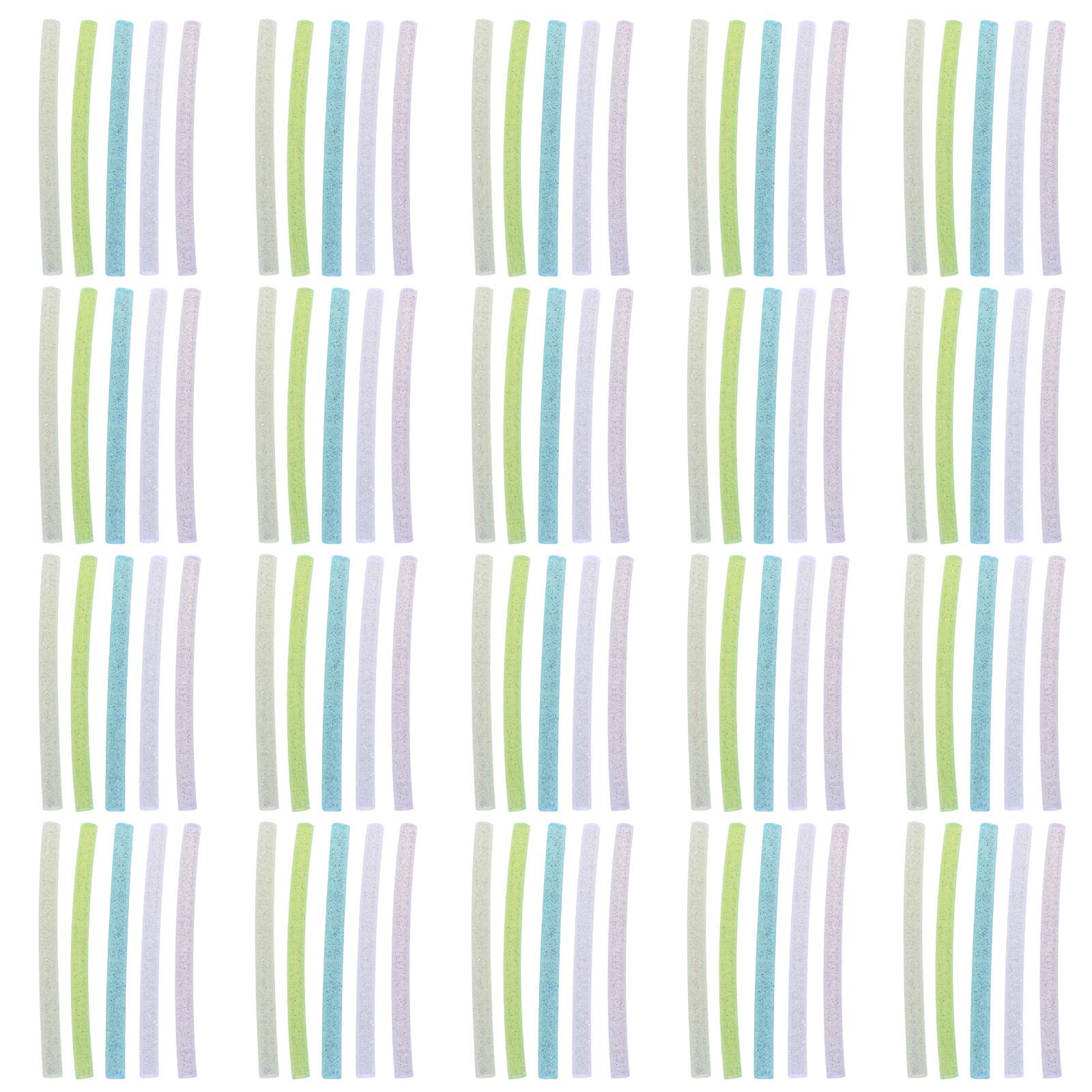 

100 цветных мини-клеевых стержней 7x100 мм для поделок и быстрого ремонта, школьные канцелярские принадлежности разных цветов разноцветный