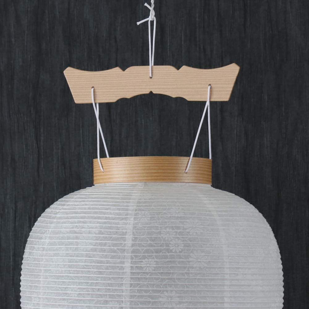 Naamukuma-chan Kobo Bon Festival Lantern No. 20, Medium-sized, White-patterned, Gifu Lantern for First Bon Festival, 48cm High x 28cm Wide (Fire Box