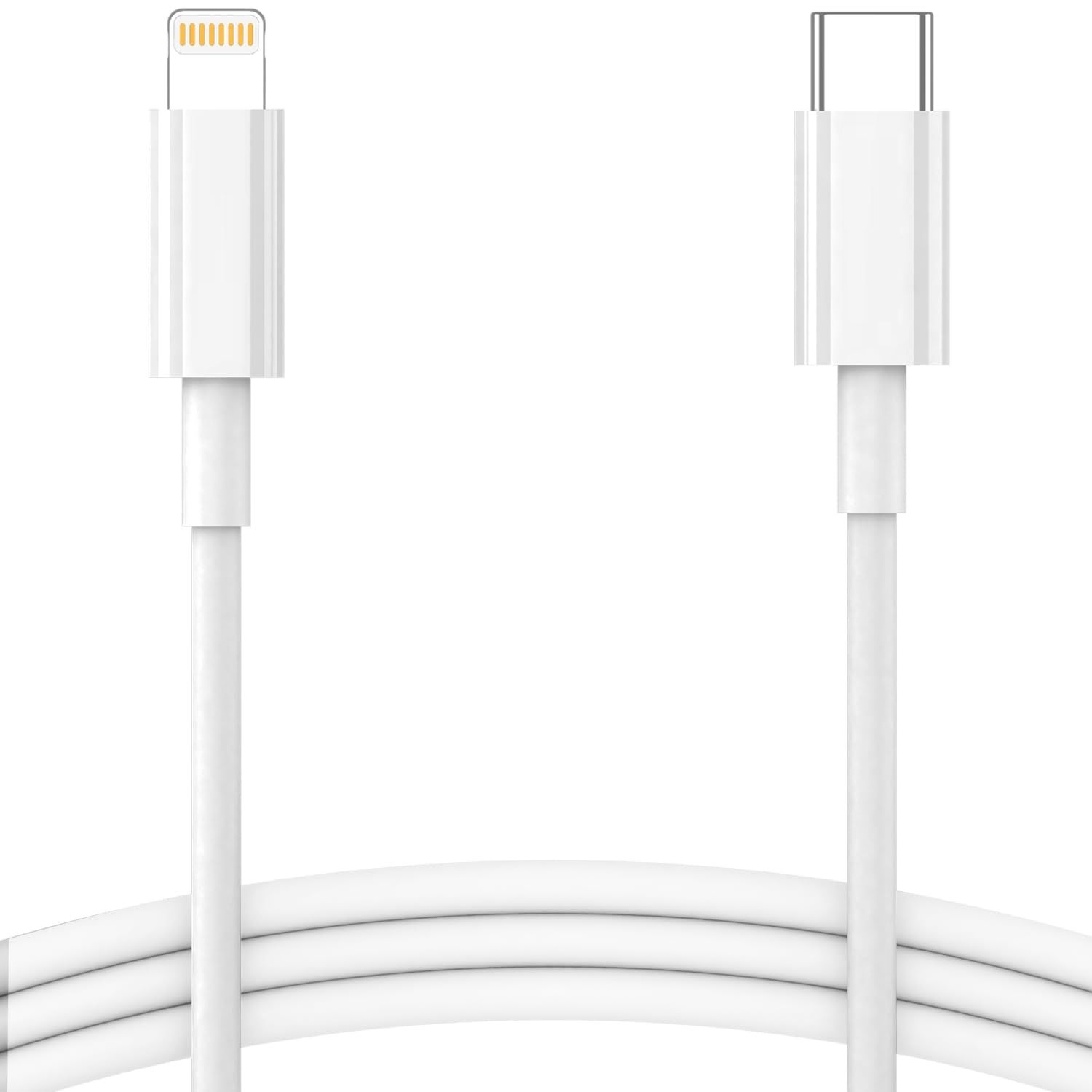 

Кабель TPE Type-C - Lightning | Быстрая зарядка 30 Вт, Скорость передачи данных 480 Мбит/с | Совместим с iPhone, iPad Air, Pro, Mini, iPad | 1 метр (белый) белый