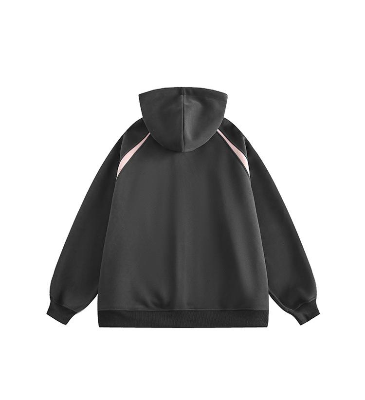 Dámská retro mikina s kapucí - Všestranná, volná, ležérní móda na jaro a podzim.