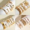 Geometric pleated metal bracelet light luxury bracelet multi-layer stacked bracelet women
