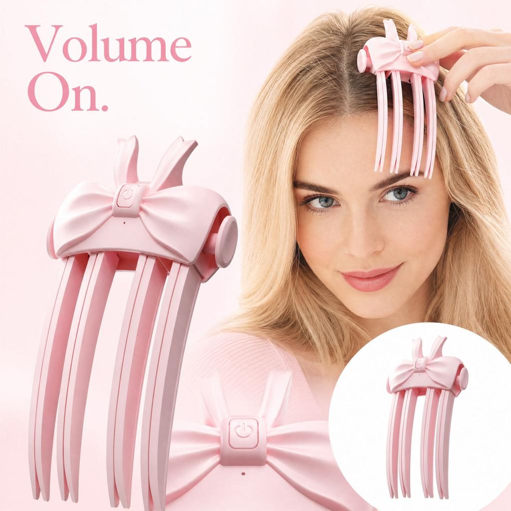 Heated Hair Root Clip Volumizer, Hair for High Look, Portable Heat Styling Tool for Women