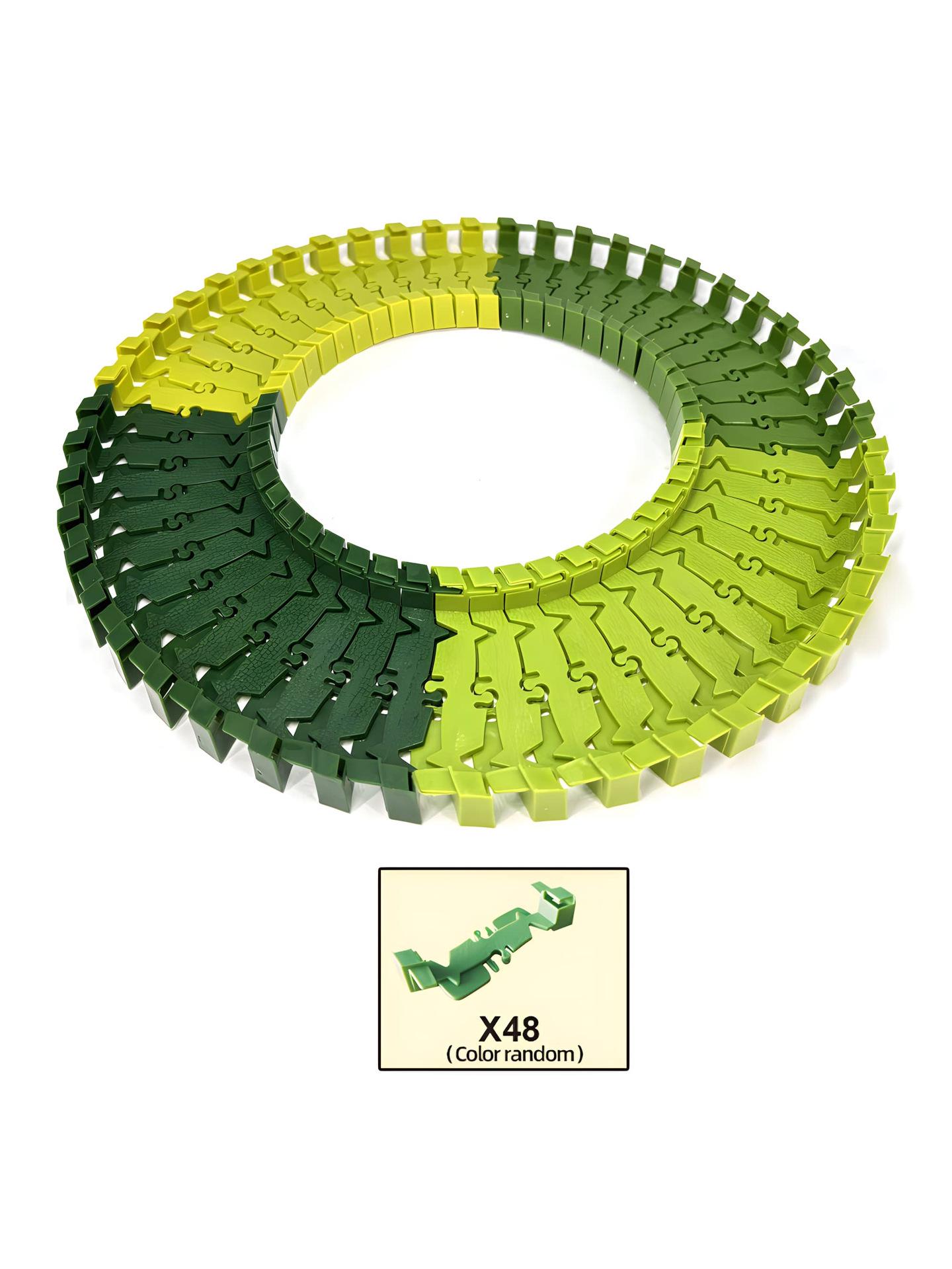 Jeep Police Car Magnetic Tiles Track Luminous Electric Train Toy for Kids