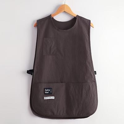 Eine Schürze im Westenstil mit zwei tiefen Taschen, geeignet für den Einsatz in der Küche, beim Kochen, Malen, Gärtnern, im Büro, in Tierhandlungen, Cafés.