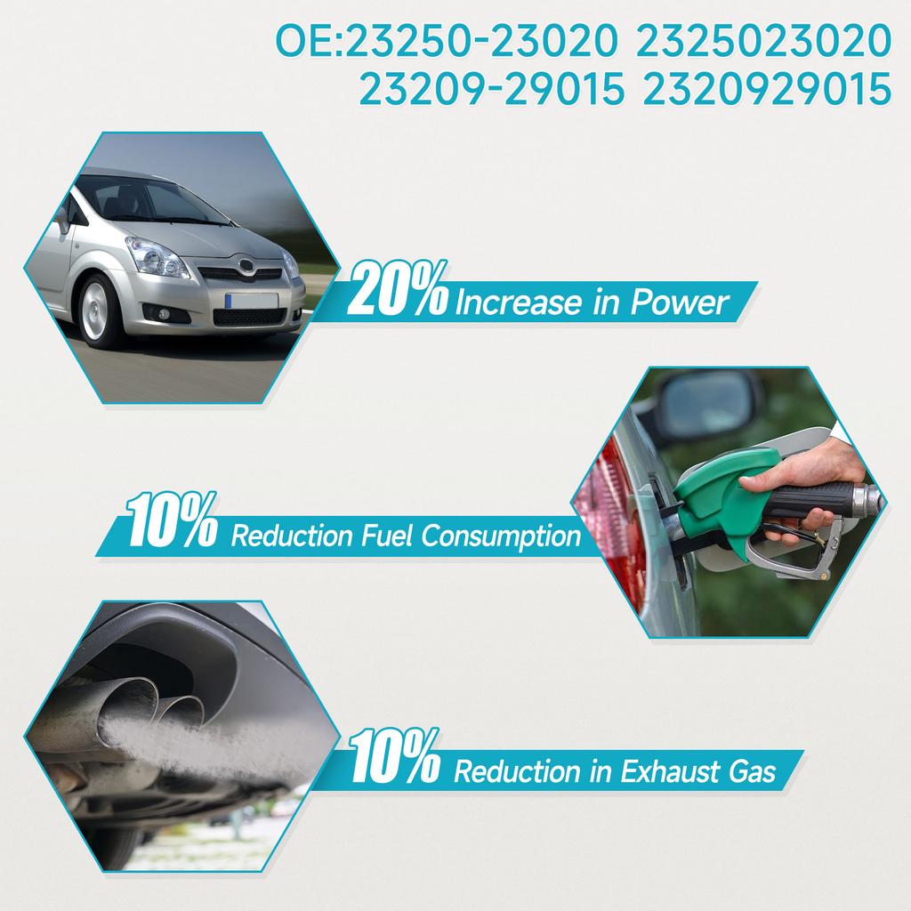 1 SZT. Wtryskiwacze Paliwa 23250-23020 Pasują do Toyota Yaris Vitz 1.0L 1.3L 1999-2005