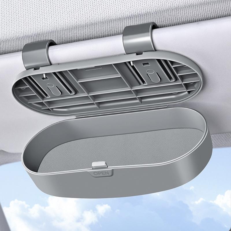 Schutz-Aufbewahrungsetui für Brillen Auto SUV Sonnenblenden Sonnenbrillen-Aufbewahrungsetui Sonnenblenden Brillenhalter Etui Organizer Box