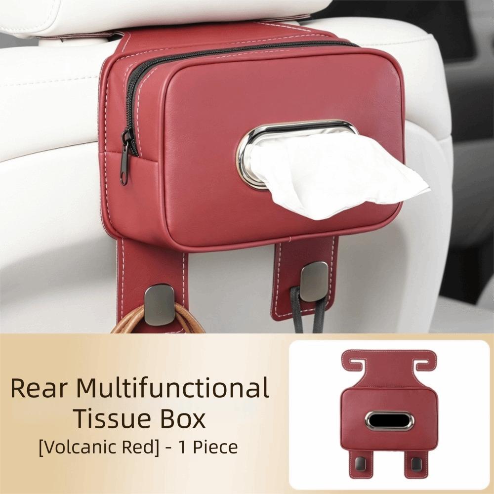 Waterproof Car Tissue Box Easy Install Tissue Holder Car Accessories Storage Box  Seat Back