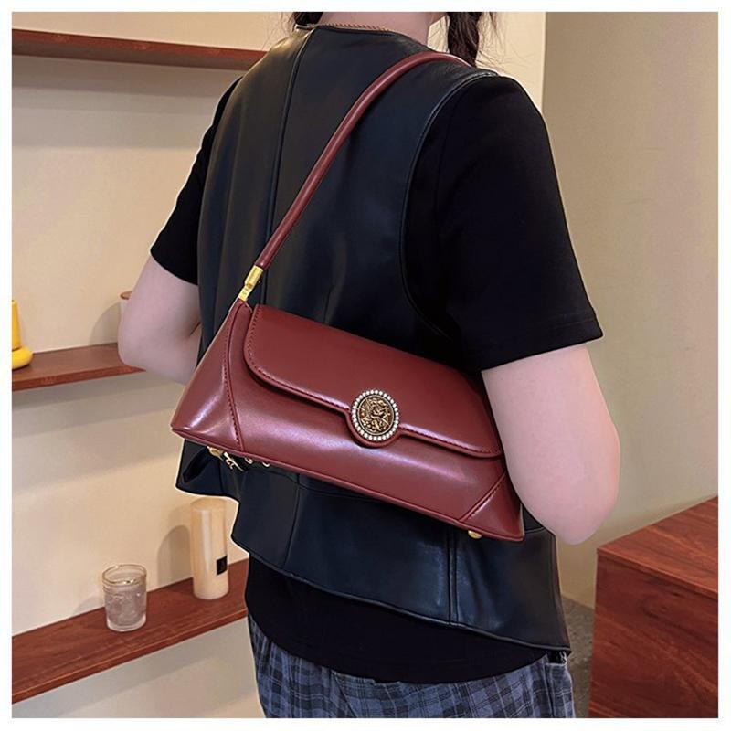 Monochromatic Crossbody Bags for Women Shoulder Bag Armpit Bags Women's Bag Luxury Brand Fashion Design