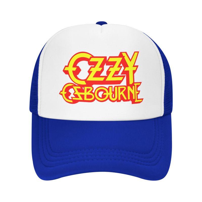Custom Ozzy Osbourne Metal Hard Rock Print Mesh Baseball Cap Unisex Breathable Sun Hats Outdoor Sports Adjustable Snapback Hat