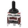 RT1122FS SPDT Momentary Type (ON)/OFF/(ON) 3 Position 15A 250VAC Metal Toggle Switch with Waterproof Cap CE