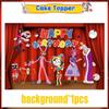 Amazing Birthday Decorations Digitaled Circus Tableware Plate Cup Napkin for Kids Party Photo Props Baby Shower Party Supplies F