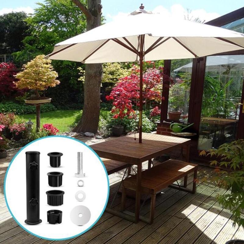 Braçadeira de Montagem Quadrada para Exterior Compatível para Suporte de Suporte Universal para Pátios de Deck Aço Resistente Base de Suporte Quadrada para Guarda-sol