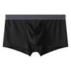 Men Cotton Underpants Color Matching Elephant Nose U Convex Thin Mid Waist Soft