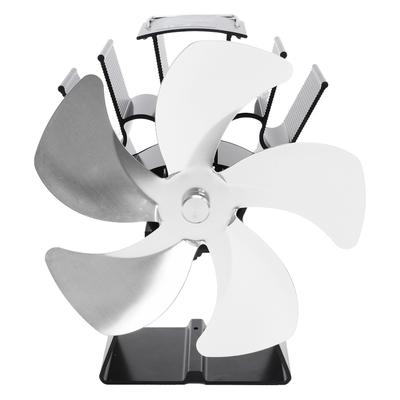Holzofenventilator, 5 Flügel, Kaminventilator, vertikale Trapezbasis, wärmebetrieben, warme Zirkulation
