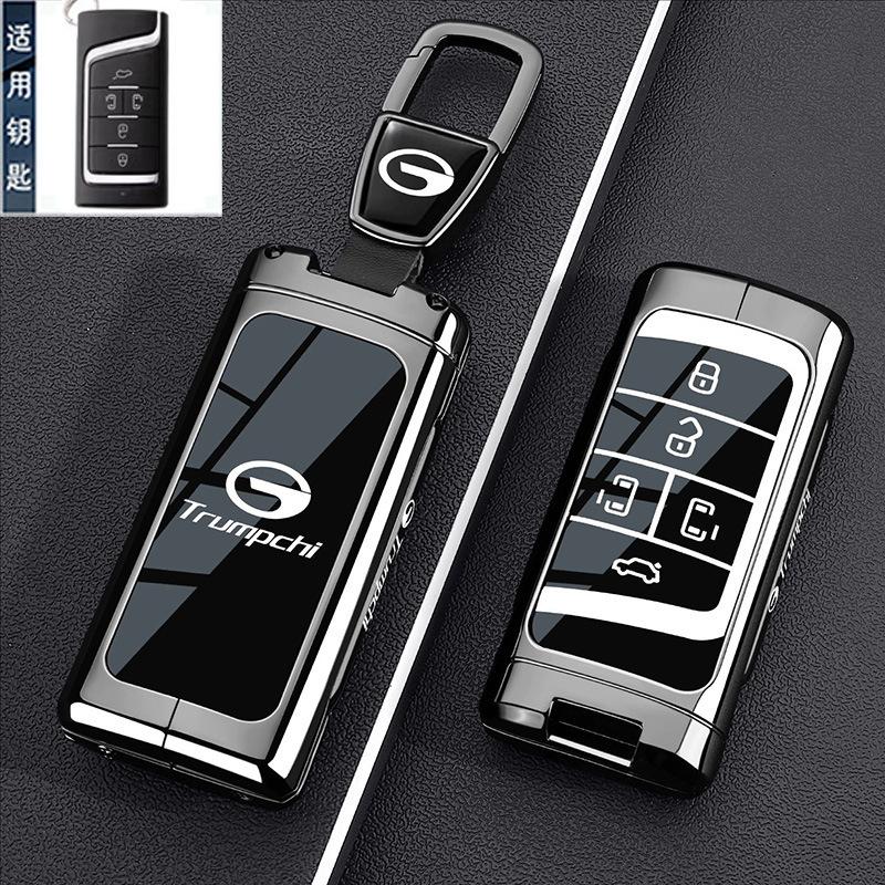 For Trumpchi GS4 GS3 Shadow E8 E9 M8 EMPOW S7 M6 Electric Vehicle Key Case Fob Cover Car Key Shell Key Ring Keychain Accessories