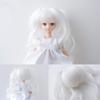 Ninian and Kino Small Doll Wig Doll Heat Resistant Wig Head Circumference Inch Curly Twin Tail 1/6 4.5 (Snow White)