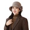 Versatile Woolen Bucket Hat for Women and Middle-Aged Mothers