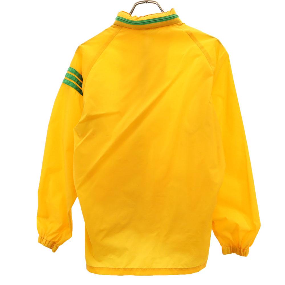 Adidas 70s Vintage Descente Trefoil Logo Nylon Jacket M Yellow With Hood Men's Used