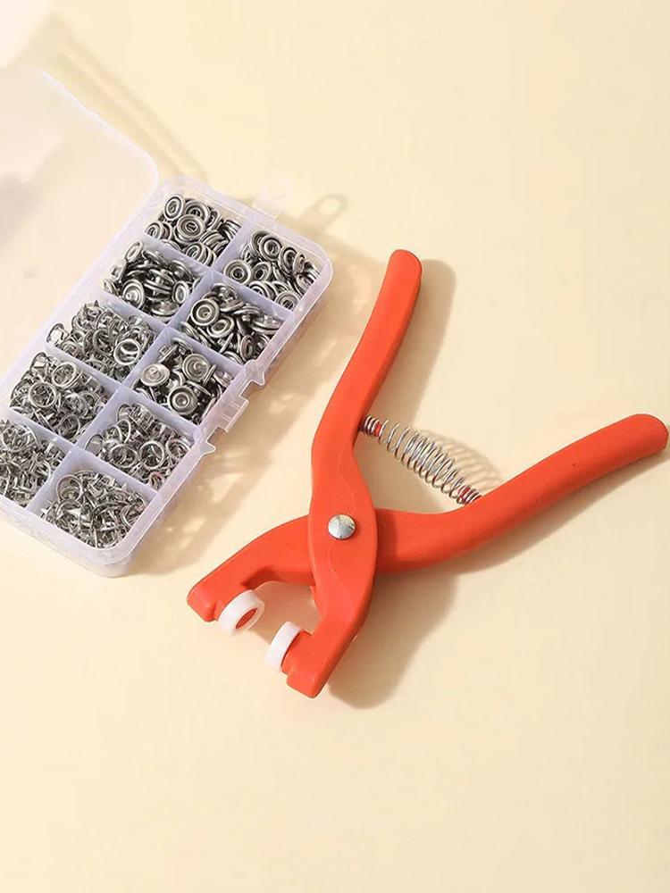 Sets Druckknöpfe Kit Werkzeug Metall Druckknöpfe Ringe mit Verschluss Zange Presse