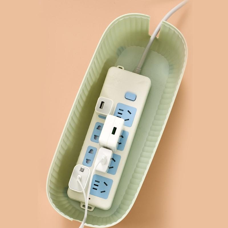 Stylish Cable Organizer Box For Living Room Bedroom Desk Router Board Bracket Large Capacity Socket Storage Case
