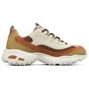 Skechers DLites 1.0 Milk Tea Bear Maple Latte Fabric Synthetic Leather Retro Color Block Durable Low Top Dad Shoes Women Sneaker 149906-TPNT