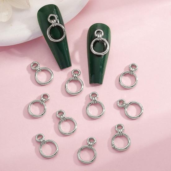 20Pcs Nail DIY Jewelry Hollow 3D Braid Art Bow Exquisite Alloy Japanese Nail Charm Decor