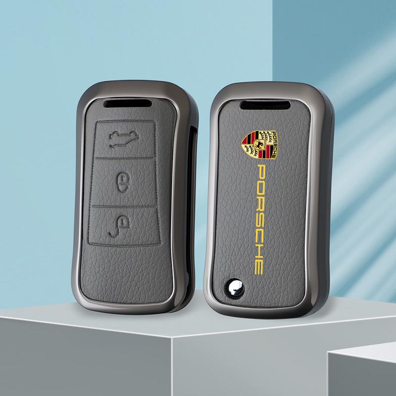 Porsche Model B Elephant Grey Key Case