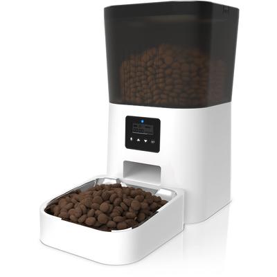 LINECY Automatic Feeder for Cats and Small To Medium 4L Large Set Meals At Fixed Automatic Power Timer Transparent Easy To Check Remaining Food