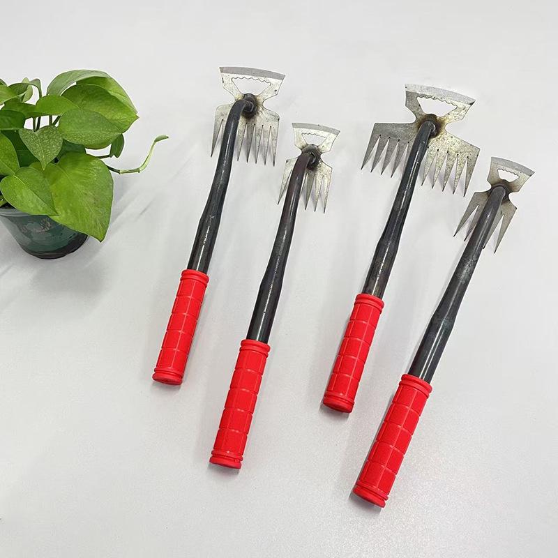 Multi-Functional Weeding Tools: Hoe, Rake, Soil Loosener, Shovel & Root Puller for Wild Vegetables