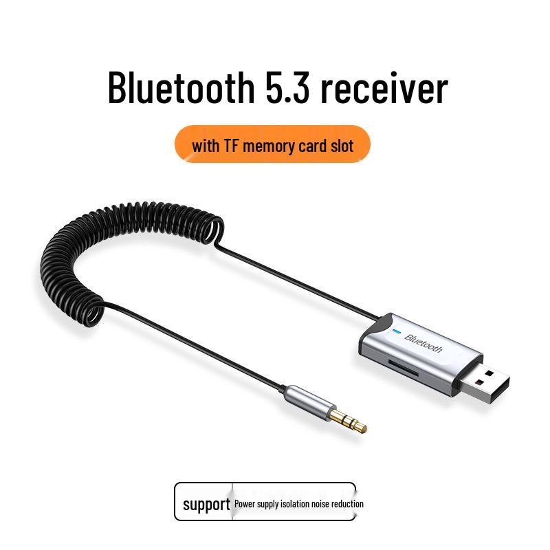 Bluetooth 5.2 Auto-Audio-Empfänger & Lautsprecher-Adapter für HD-Musik und Anrufe.