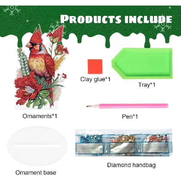 ARTopet DIY Diamond Desktop Ornament Special Shaped Crystal Diamond Art Painting Tabletop Ornaments Single Sided Diamond Ornament for Adult Beginner