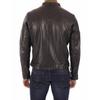 SKINOUTFIT Men's Genuine Lambskin Black Leather Jacket Stylish Motorcycle Bomber Biker Outerwear MJ 215