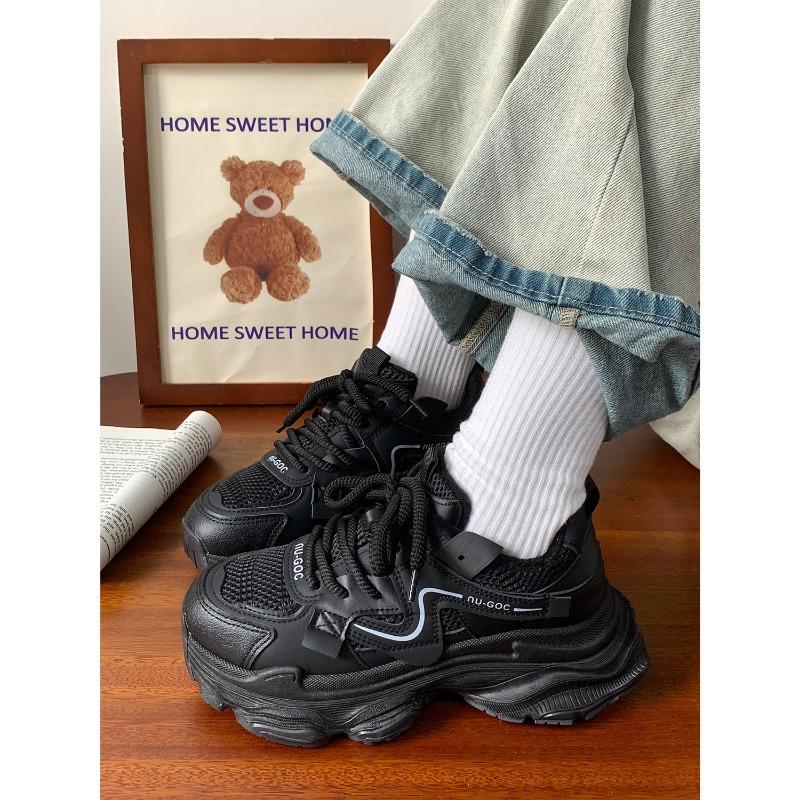 Winter neue Samt-Dad-Schuhe mit dicker Sohle Damen Sport- und Freizeitschuhe 33921