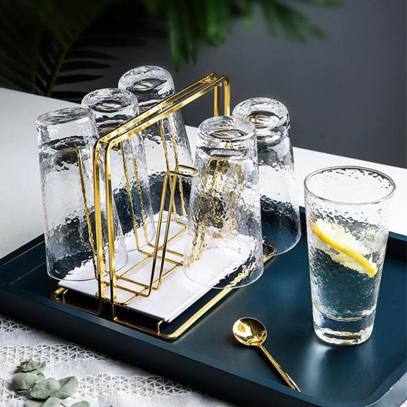 Portabicchieri per lo scarico dell'acqua, portabicchieri per uso domestico, organizer e portaoggetti per cucina, scolapiatti