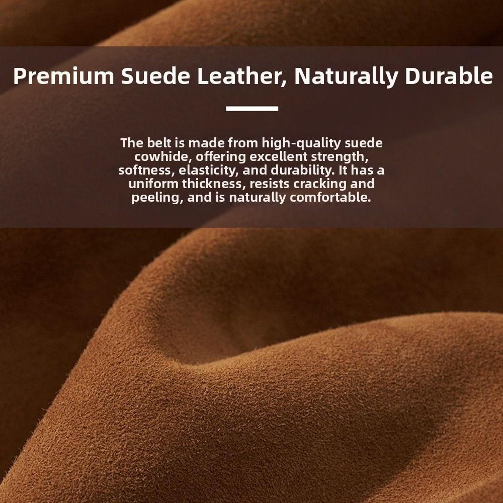 Pure Color Cowboy Belt Suede Leather Decorative Belt New Slim Waist Belt  for Women Skirt Jeans