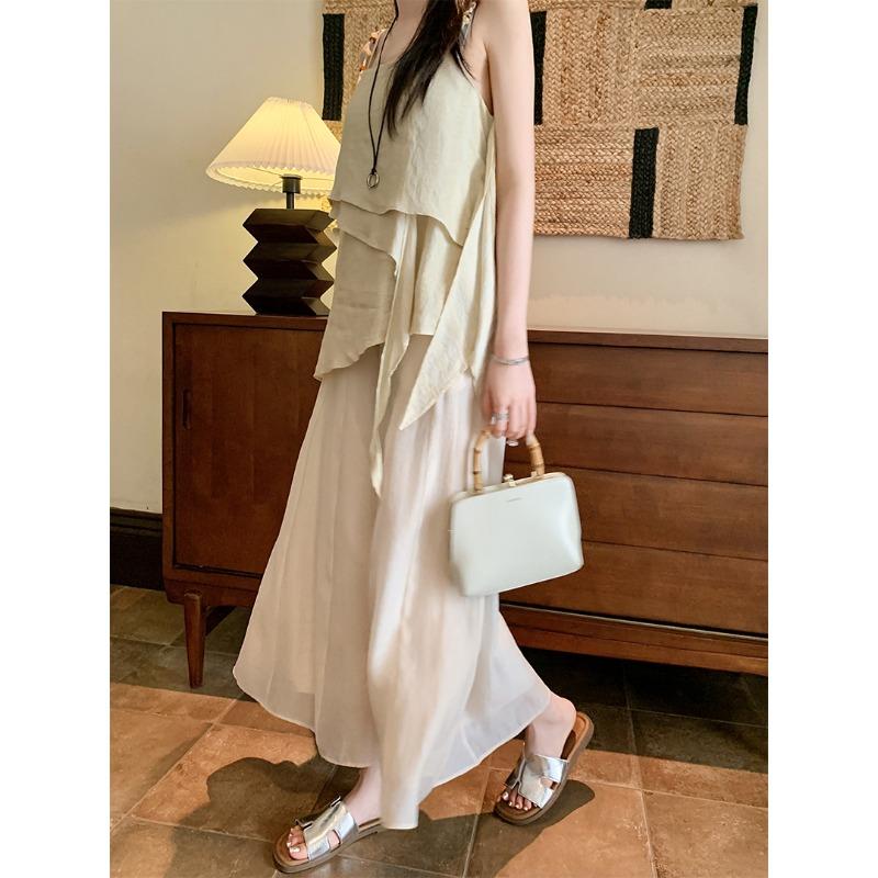 Sheepskin~ Cover Up Ugly Drag Retro H-shaped Slippers Women's Summer Flat Bottom Leisure Beach Vacation Cool Slippers Outside