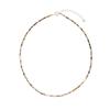 FINDELISE 925 Freshwater Pearl Mixed Tourmaline Gemstone Necklace
