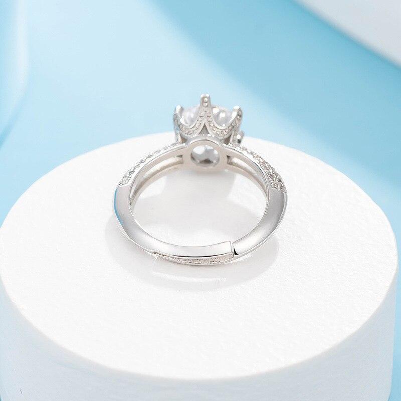 Bagues Diamant Bagues Entièrement Diamantées 'S Pour Femmes Nuptiale Mariage Anneaux Ouverts Bijoux Bijoux Haut de Gamme Style Classique Bague de Doigt de Luxe