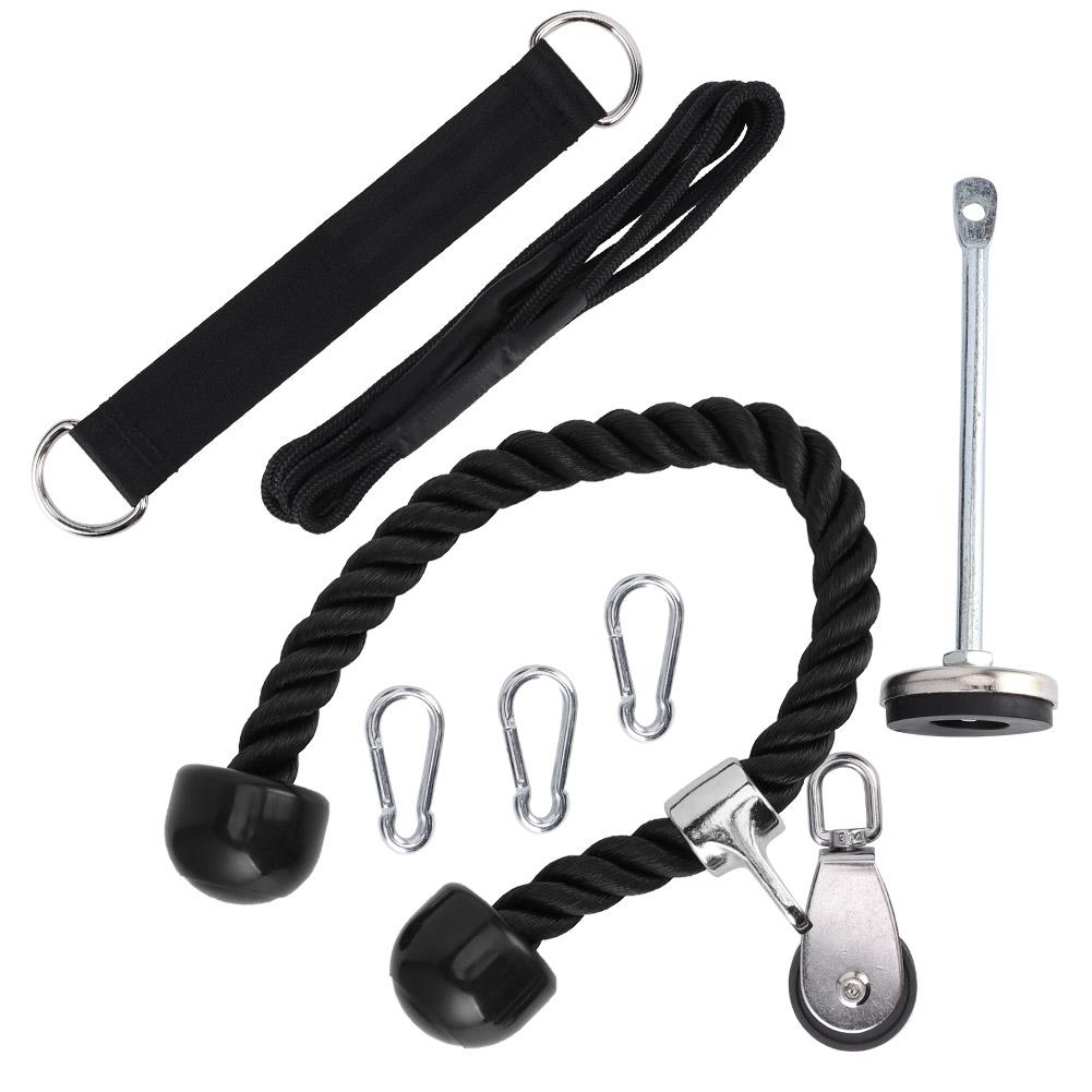 Strength Training Fitness Equipment Loading Pin Expander Dumbbell Threeheads Rope Set