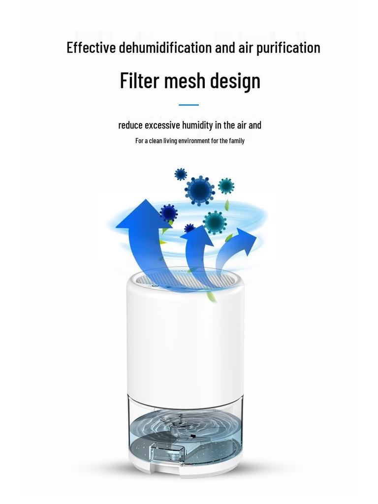 350ml/D Silent Dehumidifier for Home, Bedroom, and Basement