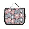 Floral Toiletry Pouch with Hanging Hook for Toiletries and Travel Small Item Perfect for Business and Outdoor Cute and Stylish Character Design