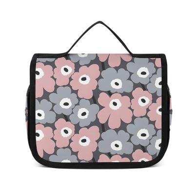 Florale Kulturtasche mit Aufhängehaken für Toilettenartikel und Reise Kleine Gegenstände Perfekt für Business und Outdoor Niedliches und stilvolles Charakterdesign