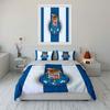 Rayas azules, escudo FCP. Juegos de cama Juegos de fundas nórdicas Fundas nórdicas Fundas de almohada(1 * Funda de edredón 2 * Fundas de almohada sin relleno de edredón)