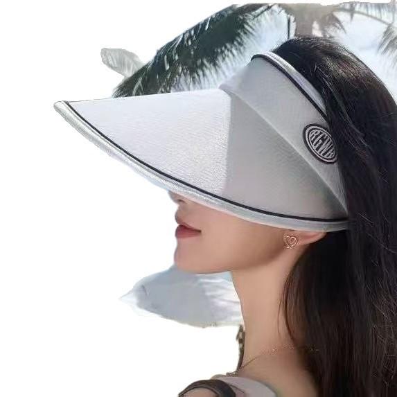 Empty Top Shell Sun Protection Hat Women'S Summer Uv Protection Big Brim Sun Hat Outdoor Sun Hat