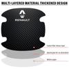 4 st Bilsidohandtagsskydd 3D-klistermärke Emblem Bildekoration För Renault Dacia Megane 1 2 3 4 CC Laguna 2 3 Coupe Clio 4 Laguna Logan