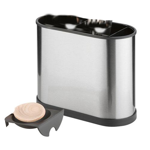 Suport pentru ustensile Avanti din oțel inoxidabil, rezistent la amprente (Slimină)