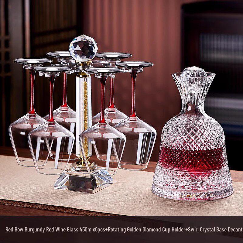 Burgundy Wine Glass & Decanter Set