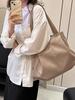Women's new one-shoulder handbag, separated tote bag, large-capacity hand-carried canvas bag.